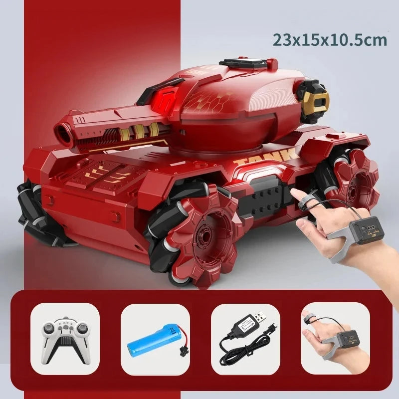 Tank télécommandé avec billes