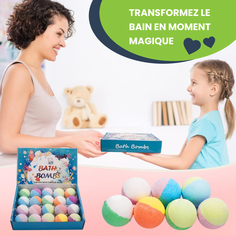 Lot de 3 bombes de bain