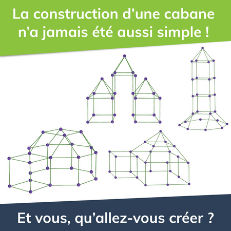 Kit de construction de forts pour enfants