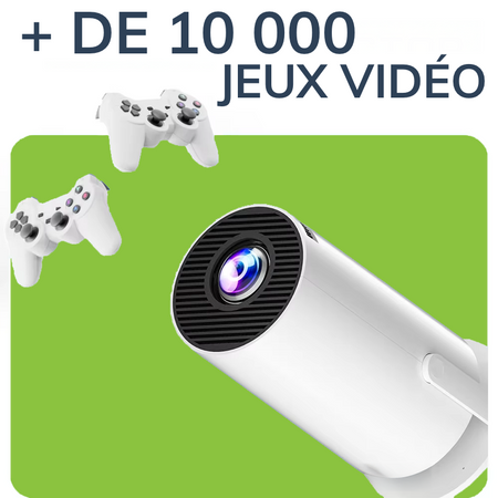 Projecteur + 2 manettes (+10 000 Jeux vidéo)